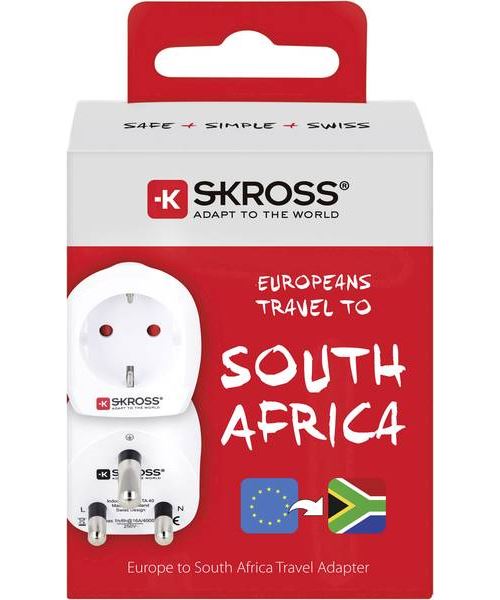 Adaptateur de voyage Skross 1.500201-E Blanc
