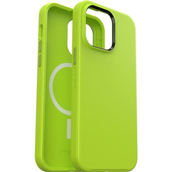 Coque antichoc OtterBox Symmetry + Magsafe pour iPhone 14 Pro Max Jaune Vert