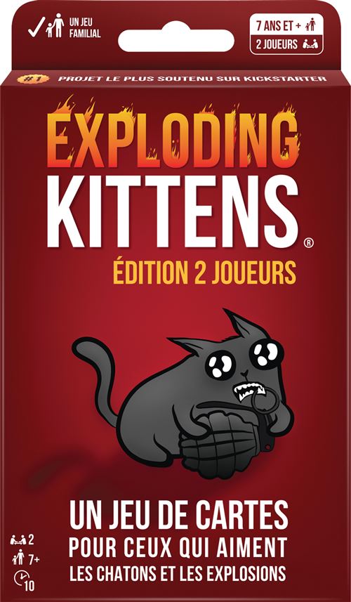 Jeu D’Ambiance Asmodee Exploding Kittens Édition 2 Joueurs