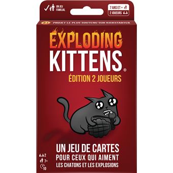 Jeu d’ambiance Asmodee Exploding Kittens Édition 2 Joueurs