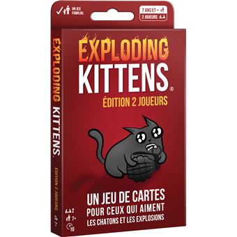 Jeu d’ambiance Asmodee Exploding Kittens Édition 2 Joueurs