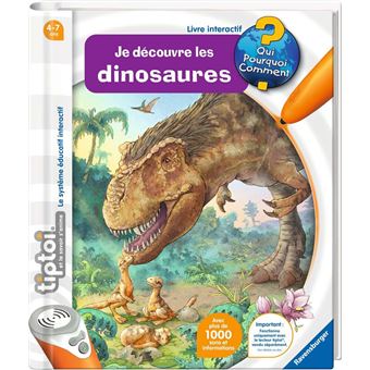 Jeu découverte Ravensburger Tiptoi® Coffret complet Lecteur interactif et Livre Je découvre les dinosaures