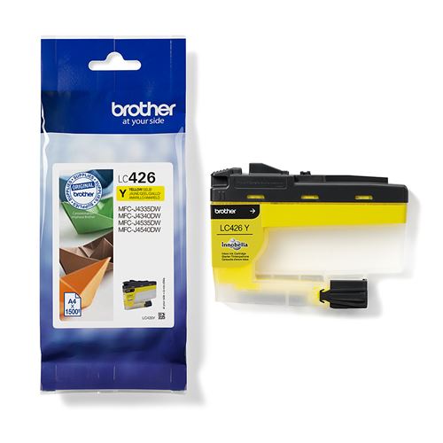 Cartouche d'encre couleur LC426 pour imprimante Brother MFC Jaune
