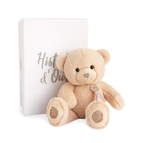 Ours en peluche Doudou et Compagnie Charms 24 cm Beige