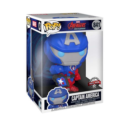Figurine Funko Pop Jumbo Marvel Mech Strike Captain America