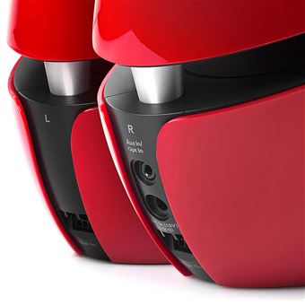 Edifier Luna HD - Haut-parleurs - sans fil - Bluetooth - 74 Watt (Totale) - 2 voies - rouge