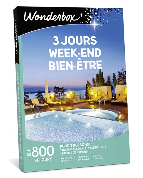 Coffret Cadeau Wonderbox 3 Jours Weekend Bien-Être