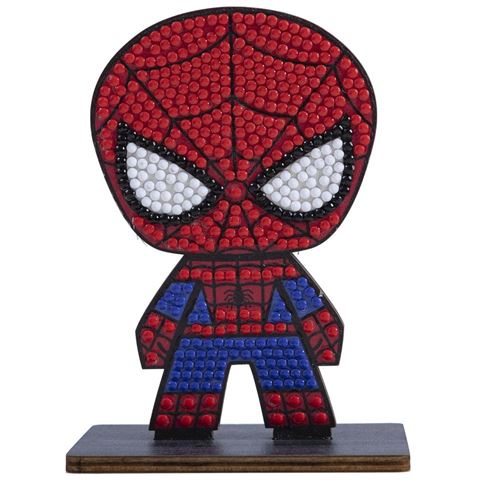 OZ INTERNATIONAL Kit figurine en bois à diamanter - Spider-Man Marvel - 11 cm