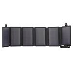 Panneau de recharge solaire pliable T'n'b 15 W Outlife Noir