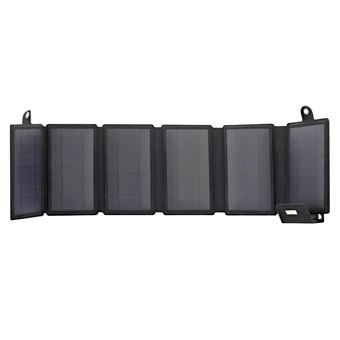 Panneau de recharge solaire pliable T'n'b 15 W Outlife Noir