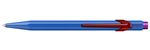 Stylo à bille Caran d'Ache 849 Claim your Style Bleu cobalt