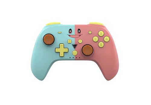 Manette sans fil Dragonshock PopTop Bleu et Rose pour Nintendo Switch Nintendo Switch OLED PC Android et iOS