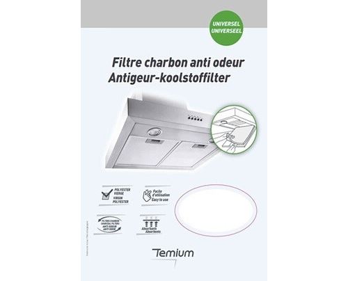 Filtre charbon anti odeur Temium