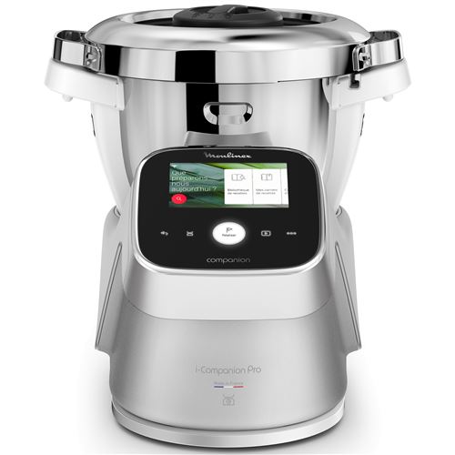 Robot cuiseur multifonction Moulinex i-Companion Touch Pro HF93ECF0 1550 W Argent - Moulinex