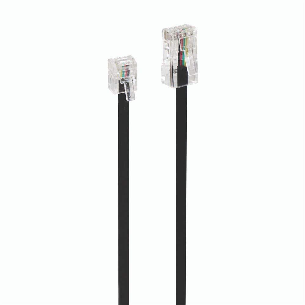 Prise Téléphonique Gigogne RJ11 - Fixe - Noire (occasion)