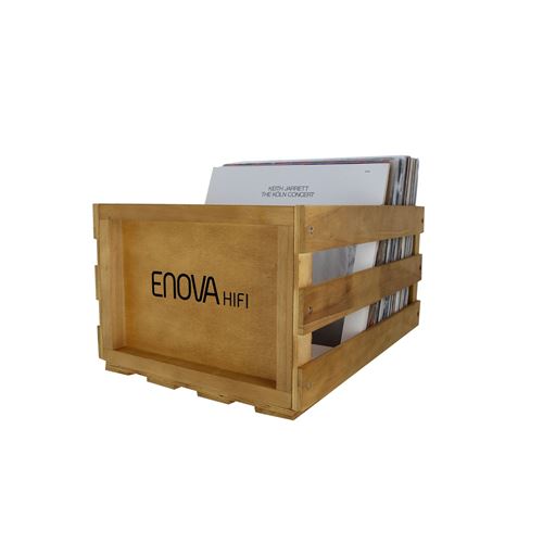 Enova hifi Vinyl Box Storage 120 Wood - Vbs 120 Wd - Caisse Stockage 120 LP - Finition Bois