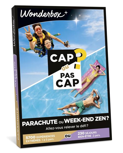 Coffret cadeau Wonderbox Parachute ou week-end zen ?