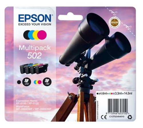 Pack de Cartouche d'encre Epson Jumelles Noir, Cyan, Magenta et Jaune