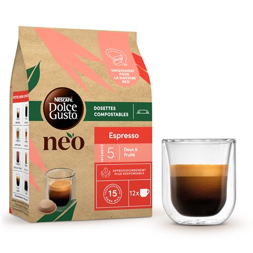 Acheter en ligne NESCAFÉ DOLCE GUSTO Capsules de Café Neo Espresso Intense  (12 pièce) à bons prix et en toute sécurité 