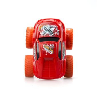 Pack EXOST Smash - 4 Mini Voitures à Friction + 2 Boosters - Monster Trucks 8 Cm - Jouet Pour Enfants 5-10 Ans