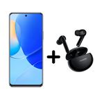 Pack Smartphone Huawei Nova 9 SE 6.78" Nano SIM 128 Go Bleu + Ecouteurs sans fil Bluetooth avec réduction de bruit Huawei FreeBuds 4i Noir