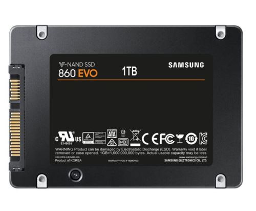 Samsung 860 EVO MZ-76E1T0BW - SSD - chiffré - 1 To - interne - 2.5