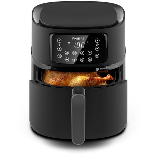 Friteuse Sans Huile Philips Airfryer Connecté XXL Série 5000 Noir avec Accessoire HD9285/93