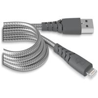 Câble de charge et synchronisation renforcé Force Power USB vers Lightning 2 m Gris