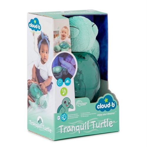 Veilleuse Cloud B Tortue aquatique en tissu recyclé Vert