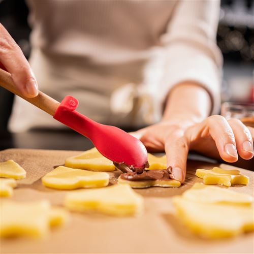 Set spatule et tartineur à crêpes Tefal en silicone Rouge - Achat