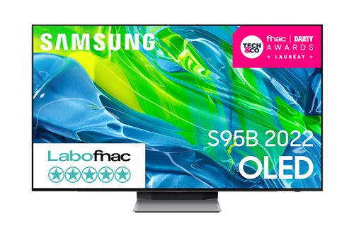 Samsung QE55S95BAT - 55 diagonale klasse S95B Series OLED TV - Smart TV - Tizen OS - 4K UHD (2160p) 3840 x 2160 - HDR - eclipszilver