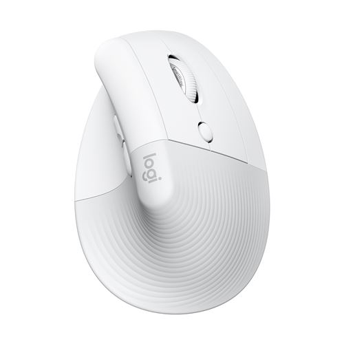 Logitech Blanc Souris Ergonomique Verticale Sans Fil Bluetooth Souris Lift
