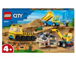 LEGO® City 60391 Les camions de chantier et la grue à boule de démolition