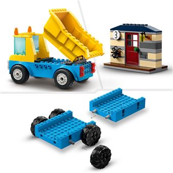 LEGO® City 60391 Les camions de chantier et la grue à boule de démolition