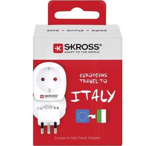 Adaptateur 3 Broches Oliveria Adaptateur Voyage 3 Pièces - France Vers Italie (Prise 2 Broches Vers 3 Broches Type L) - Compact Et Sécurisé Voyage Europe Adaptateur 3 Broches Oliveria Adaptateur Voyage 3 Pièces - France Vers Italie (Prise 2 Broches Vers 3 Broches Type L) - Compact Et Sécurisé Voyage Europe