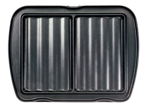 Jeu de plaques Premium Gaufres Lagrange pour 2 croque monsieur 010422 Noir