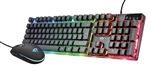 Ensemble clavier Azerty et souris Trust GXT 838 Azor Gaming Combo pour PC et Mac Noir