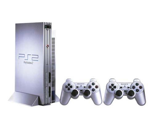 Sony Pack Playstation 2 Silver + 2 Manettes