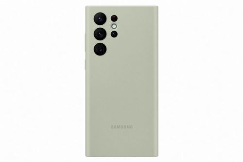 Coque en silicone pour Samsung Galaxy S22 Ultra Olive