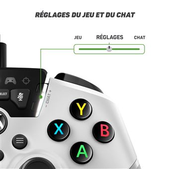 Manette Gaming filaire pour Xbox Turtle Beach Recon Blanc