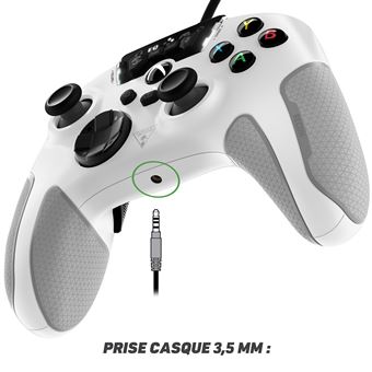 Manette Gaming filaire pour Xbox Turtle Beach Recon Blanc