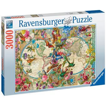 PUZZLE 3000 P - CARTE DE LA FLORE ET DE LA FAUNE