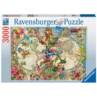 PUZZLE 3000 P - CARTE DE LA FLORE ET DE LA FAUNE