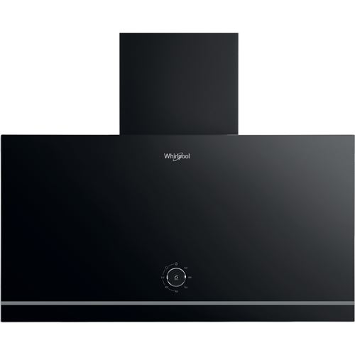 Whirlpool Hotte Verticale Plate Absolute, 60 Cm, 265/485 M3/H, 51/65 Db, Commandes Mecaniques Par Bouton Central 6Eme Sens, 3 Vitesses, Éclairage Led X1, Classe A, 3 Filtres A Charbon Inclus, 3 Filtres A Graisse Inclus.