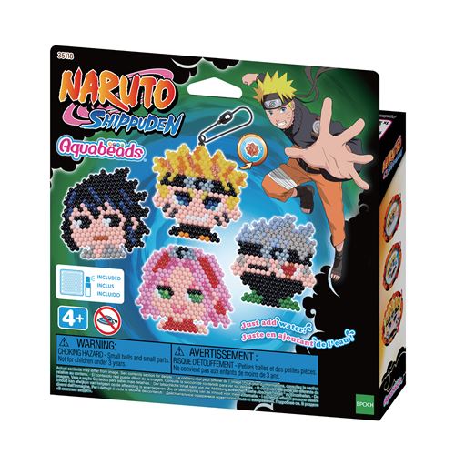 Kit Porte-Clés Aquabeads 35118 – Création De Personnages Naruto Avec 1100 Perles À Eau