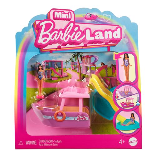 Mini Barbie Land Avec Véhicule De Rêve Barbie La Boite