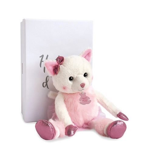 Peluche Doudou et Compagnie Twist Chat Misty 25 cm