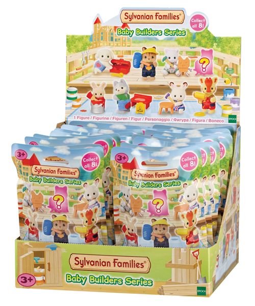 Figurine Sylvanian Families Sachet surprise Les bébés bâtisseurs Modèle aléatoire