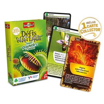 Jeu de cartes Bioviva Défis Nature Super pouvoirs des plantes