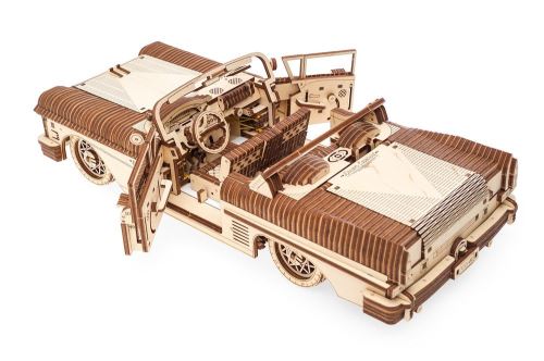 Puzzle 3D Ugears construction d'un modèle 3D en bois Convertible 18,5  cm transparent 735 pièces